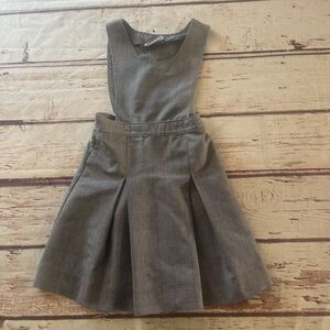 Dennis Gray School Uniform Short Sleeve Dress Girls‎ 7 Made In USA